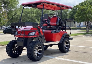Car on ground in a park