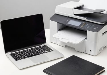 A modern workspace showing various tech and multimedia equipment available for reservation.