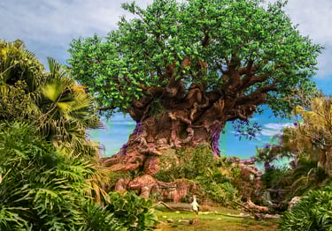 iconico árbol de la vida en animal kingdom en walt disney world