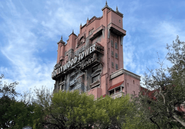 torre del terror en hollywood studios en walt disney world