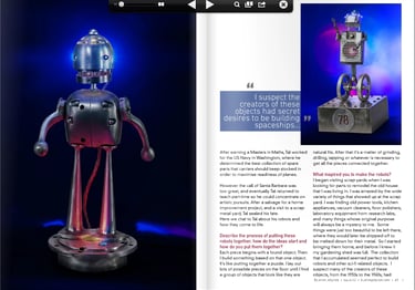 Tal Avitzur featured in Blue Fire Jellyfish magazine, pages 44-45.