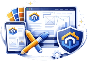 Conception web et design UI/UX par Montechinformatique : création de maquettes modernes et ergonomiques pour votre site.