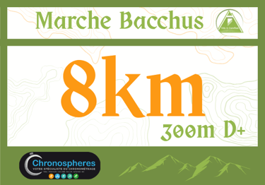 Marche bacchus 8km