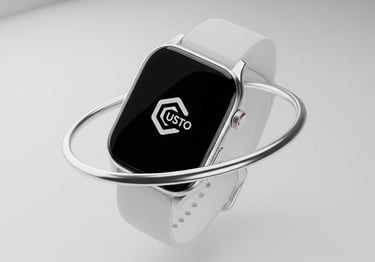 3D rendered product mockup with custom logo.