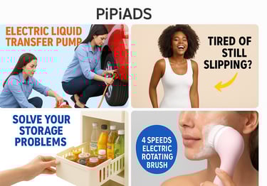 selection of different visually appealing ad creatives found on the PiPiADS platform.