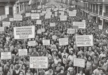 A golden sign with the emblem of a seated figure holding a staff, surrounded by detailed engravings and the words 'REPUBLIC FRANCAISE' and 'NOTAIRE'. The sign is attached to a building with ornate architectural details visible in the background.