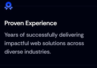 Why Design spark stands out from other agencies - Proven experience in web designing and developing