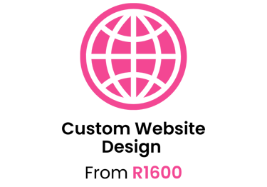 Custom Website Design from R1600