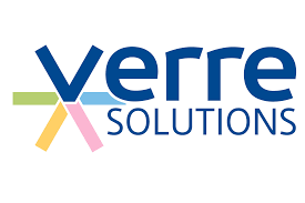 a logo for verrex solutions
