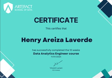 Data Analytics Engineer Certificate