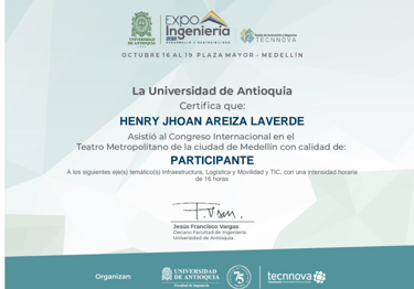 ExpoIng-2018 Certificate