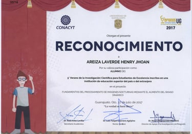 Guanajuato Summer Camp 2017 Certificate