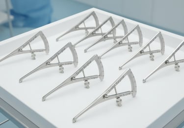 Le compas osseux Castroviejo, grâce à sa conception micrométrique de précision, garantit une mesure