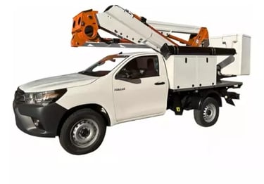 Pick up con cesta elevadora