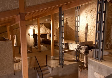 renovated winery pillar