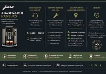 Jura Reparatur Hamburg - Kaffee-Tec