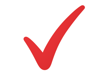 red check-mark that confirms Accord Extermination can provide disinfection services