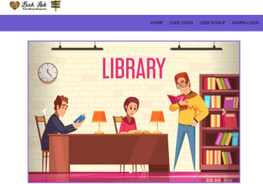 Library Management System - Login page