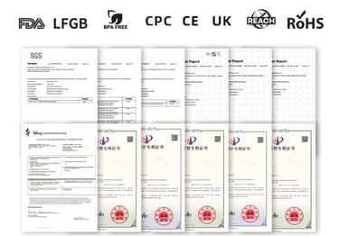 Product certificates to prove that the product meets international standards