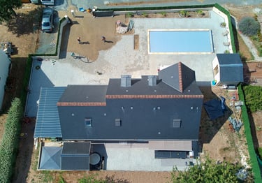 Terrasse de plus de 300 m2 en granit