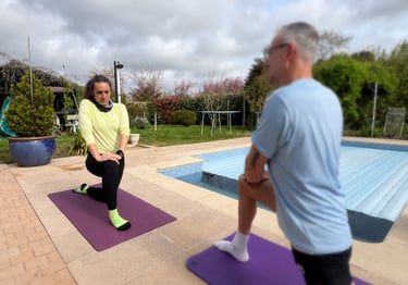 Coaching sportif à domicile à Sarzeau axé mobilité et prévention des douleurs
