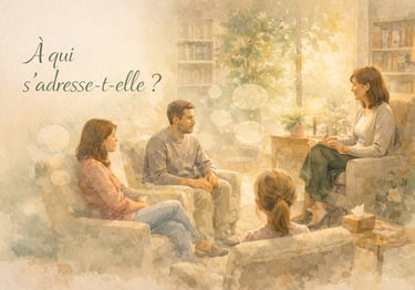 Séance de thérapie : une professionnelle échange avec un couple dans un cadre apaisant