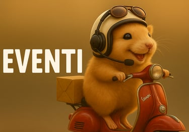 a hamster rodent a scooter with a helmet on