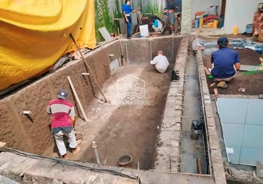 Pembangunan kolam renang air hangat, spesialis DayanaPool.