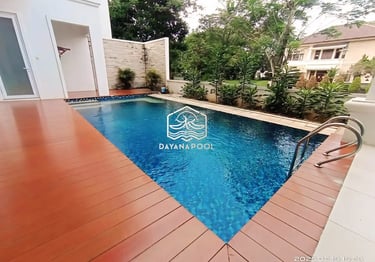 Kolam renang estetik cocok untuk villa dan tempat rekreasi di rumah