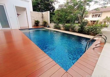 Kolam renang estetik cocok untuk villa dan tempat rekreasi di rumah