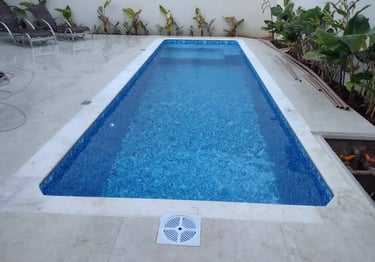 Kolam renang estetik di rumah