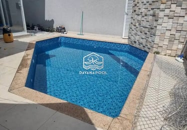 Kolam renang desain mewah dan elegan buatan dayanapool Karawang