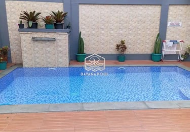 Kolam Renang overflow dengan desaian menarik buatan dayanapool Karawang