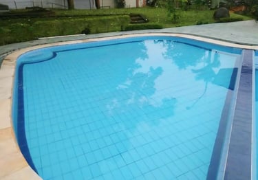 Kolam renang custom dengan desain elegan yang dibangun oleh Dayanapool.