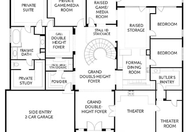 Architectural floor plans detailing the layout and design of The Grand Yorkville Residence.