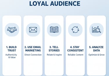 Inforgraphic for building real loyal audience