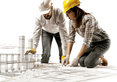 Construction support drawings for architectural planning in San Fernando Valley