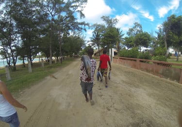 life at tofo Beach, Praia do Tofo, Mozambique
