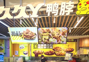 CLARATECH WINDOW DISPLAY  IN YABO SNACKS STORE