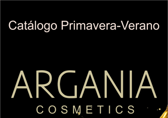 a gold and black logo for argania cosmetics
