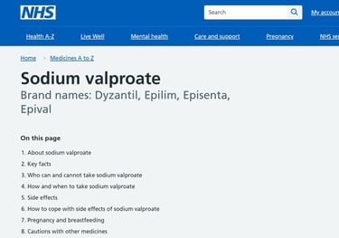 Screenshot of linked page