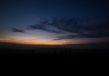 La lune dans les Fagnes