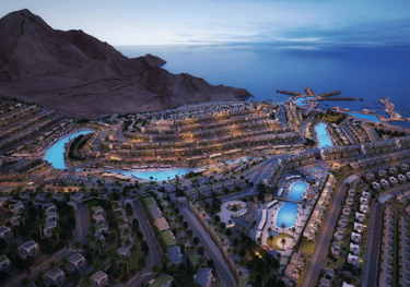 a large resort in a resort in the middle of a mountain | Nour Nagy Designs