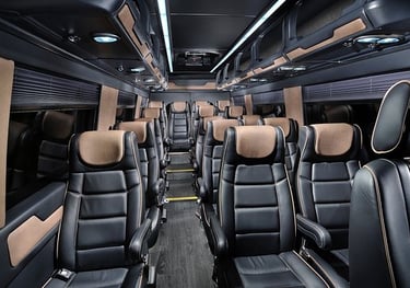 Mercedes Sprinter Minibus Interior