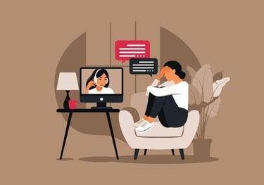 Ședință psihoterapie, consiliere psihologica online, la distanță