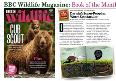 a magazine cover with a mum and baby brown bear