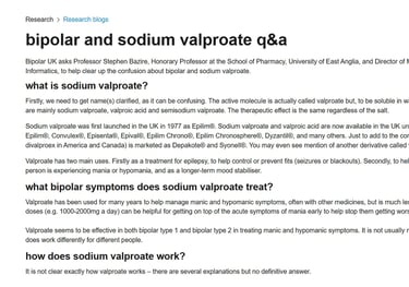 Screenshot of linked page