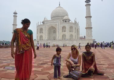 taj mahal, agra, india