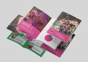 Dossier empresas solidarias ONG. Diseño editorial impreso y digital