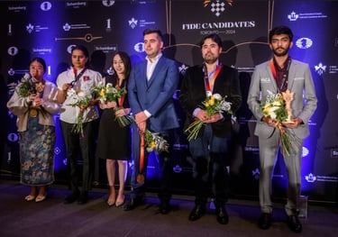 FIDE Chess Candidates 2024 Gukesh D India Chess Tan Zhongyi Lei Tingjie Ian nepomniachtchi hikaru 